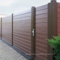 Outdoor DIY Home Door Aluminum Post WPC Composite Garden Fence and Gates Wood Plastic Composite Outdoor Gate Panel